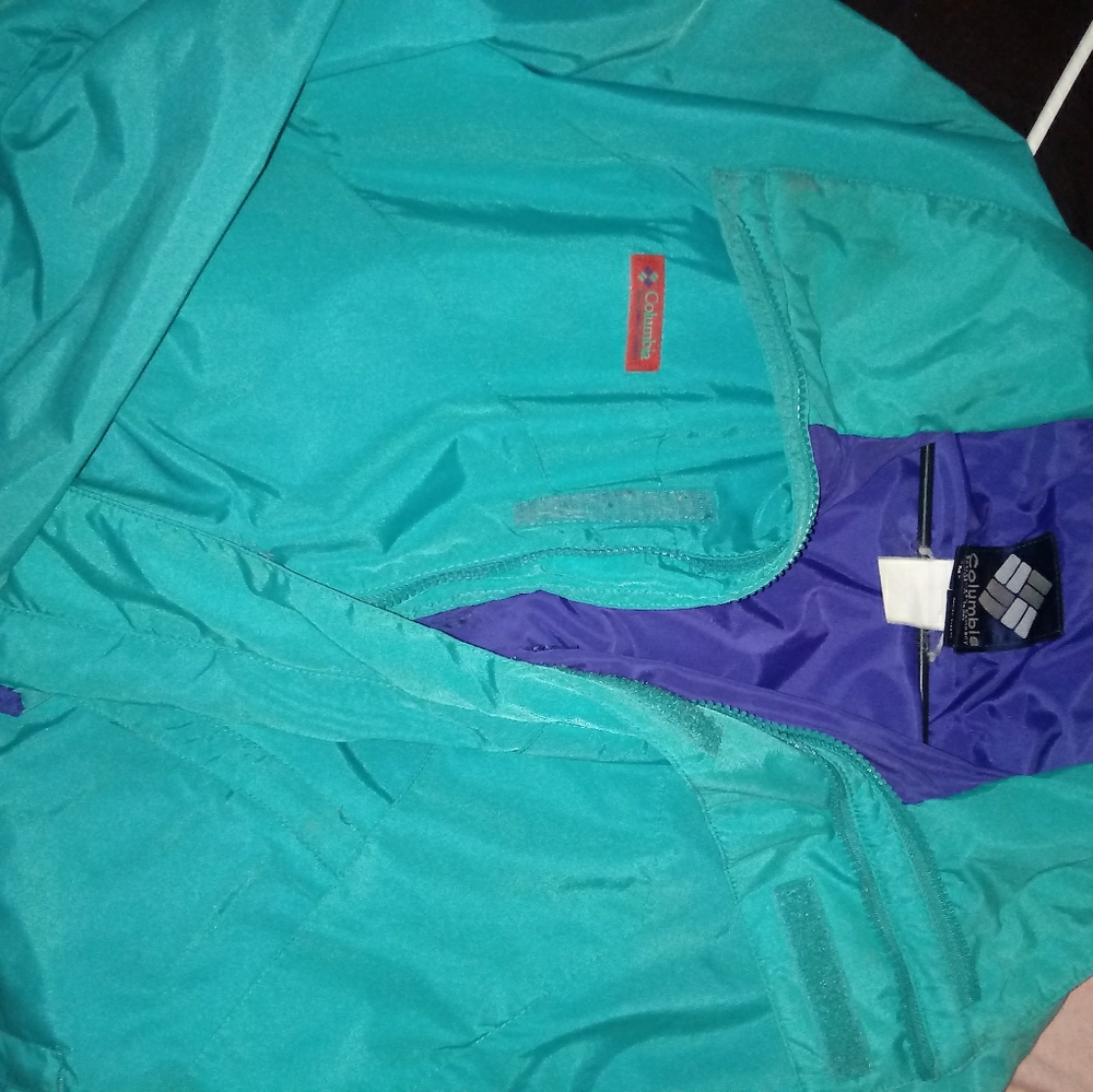Rare 90's Aqua Columbia Jacket Vintage